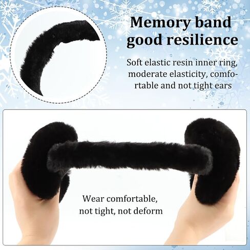أغطية أذن للنساء في الشتاء، أغطية أذن من الفرو الصناعي الناعم المنفوش، أغطية أذن لطيفة لتدفئة الأذن، أغطية أذن غامضة للطقس البارد في الهواء الطلق in Kuwait