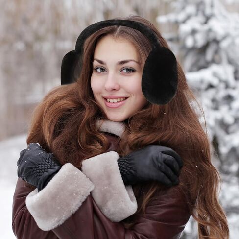 أغطية أذن للنساء في الشتاء، أغطية أذن من الفرو الصناعي الناعم المنفوش، أغطية أذن لطيفة لتدفئة الأذن، أغطية أذن غامضة للطقس البارد في الهواء الطلق in Kuwait