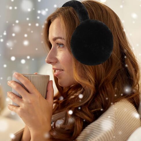 أغطية أذن للنساء في الشتاء، أغطية أذن من الفرو الصناعي الناعم المنفوش، أغطية أذن لطيفة لتدفئة الأذن، أغطية أذن غامضة للطقس البارد في الهواء الطلق in Kuwait