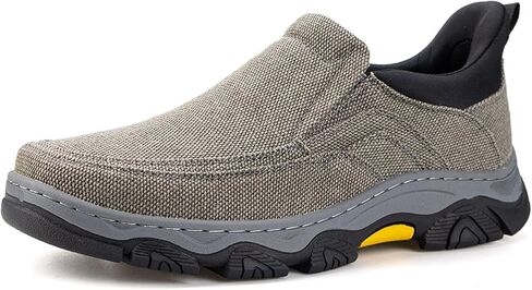 UPIShi Men's Hands Free Slip On Walking Loafer Slip-ins Casual Canvas Lightweight Indoor Outdoor Cushioning Shoes in Kuwait