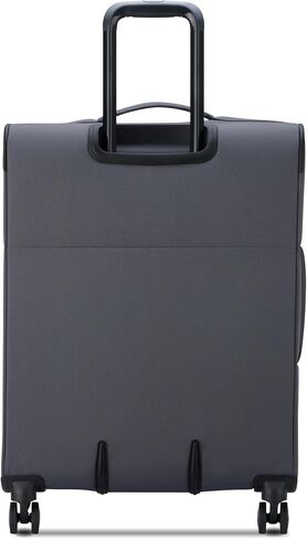 United Colors of Benetton Be Softside Expandable Luggage with Spinner Wheels, Anthracite, Checked-Medium 23 Inch in Saudi Arabia