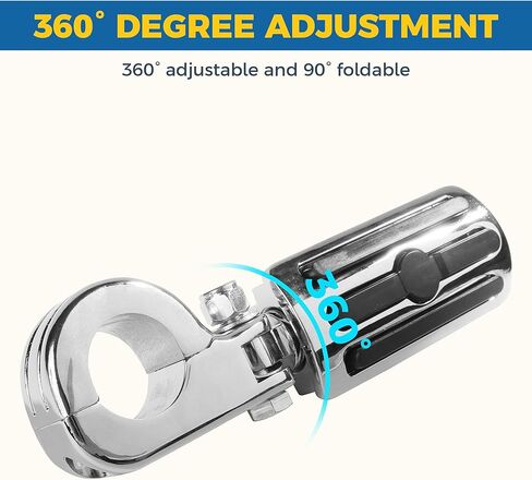 Highway Pegs,Motorcycle Foot Pegs,Car Accessories 1-1/4"Motorcycle Highway Pegs,Crash Bar Foot Pegs,Multi Angle Adjustable Highway Pegs,Suitable for 1.25" Engine Foot Pegs Bracket Clamp in Kuwait