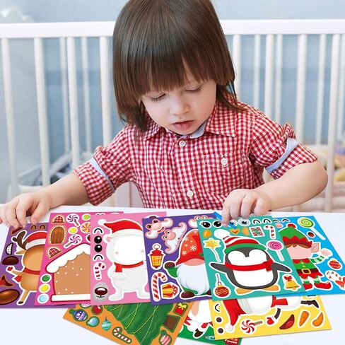 42 Sheets Halloween Stickers Make Your Own Halloween Characters Mix and Match Sticker Halloween Party Games Stickers for Kids Make a Face Stickers Halloween Party Favors in Kuwait