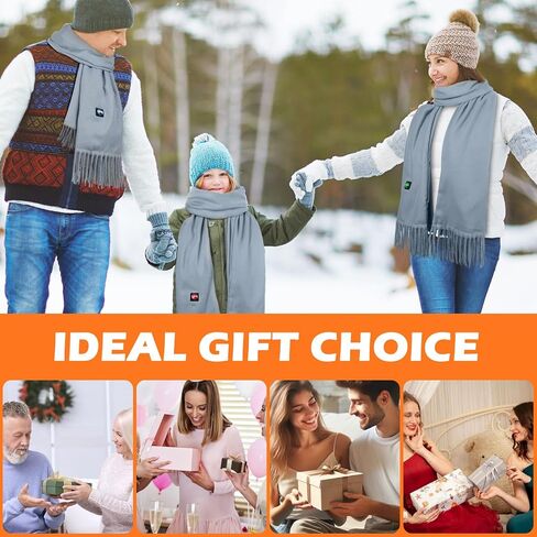 Heated Scarf for Women,Men Rechargeable Heating Scarf for Neck with Battery, Intelligent Winter Scarf in Saudi Arabia