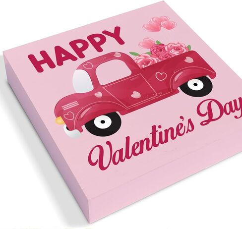 ديكور قهوة عيد الحب، علامة خشب القهوة الحب، علامة عيد الحب الخشبية، ديكورات مكتبية لرف سطح الطاولة للمطبخ المنزلي - 5 × 5 بوصات in Kuwait