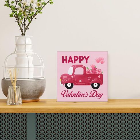 ديكور قهوة عيد الحب، علامة خشب القهوة الحب، علامة عيد الحب الخشبية، ديكورات مكتبية لرف سطح الطاولة للمطبخ المنزلي - 5 × 5 بوصات in Kuwait