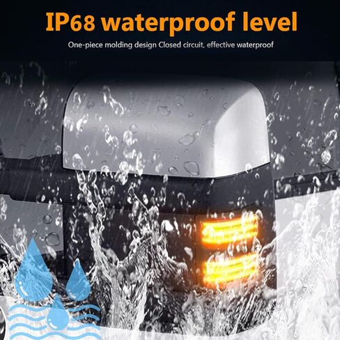 عدسة إشارة الانعطاف F250 F350، مصباح مرآة LED للتحويل وأضواء إشارة الانعطاف لـ 2008-2016 Ford F450 F550 Super Duty Running Light ما بعد البيع in Kuwait