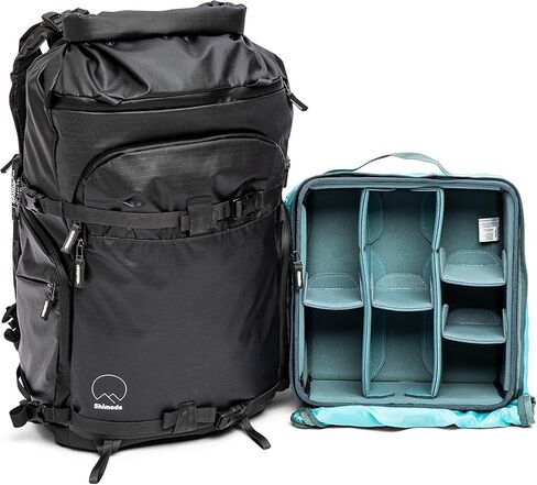 حقيبة ظهر للكاميرا مقاومة للماء من Shimoda Action X30 - تناسب كاميرات DSLR وSLR والكاميرات غير المرآة والبطاريات والعدسات وغيرها من المعدات - تباع حشوات الكاميرا المعيارية للوحدة الأساسية بشكل منفصل - أسود in Kuwait