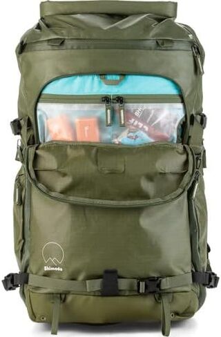 حقيبة ظهر للكاميرا مقاومة للماء من Shimoda Action X30 - تناسب كاميرات DSLR وSLR والكاميرات غير المرآة والبطاريات والعدسات وغيرها من المعدات - تباع حشوات الكاميرا المعيارية للوحدة الأساسية بشكل منفصل - أسود in Kuwait