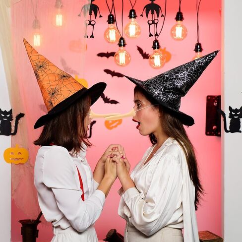 Sratte 4 Pcs Halloween Funny Witch Long Nose Fake Nose Cosplay Prosthetic Nose with Elastic Band Party Cosplay Props Accessories Supplies Halloween Decoration Prop in Saudi Arabia