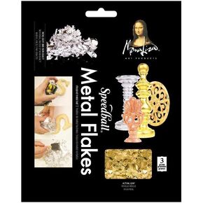 Speedball Mona Lisa Composition Metal Leafing Flakes, Gold, 3 Grams