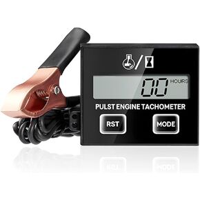 Digital Chainsaw Tachometer, Engine Digital Inductive RPM Tool, Digital Display Pulse Speedometer for Lawn Mower RV ATV Dirt Bike Motocross Boat Tractor, Car Accessories