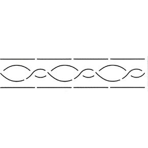 Quilting Creations Multi-Line Border Quilt Stencil, 4 x 13"