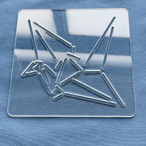 استنسل ساشيكو أكريليك، قالب نمط التطريز، أداة استنسل اللحف، 12 × 12 سم (النمط F) in Kuwait