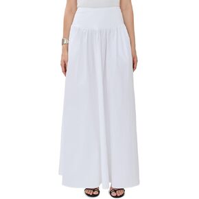 Susana Monaco Women's Poplin Drop Waist Skirt