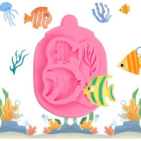 2-Cavity Turtle Cake Decoration Fondant Mold, Crab Silicone Molds for Chocolate, Cookies, Fudge, Marzipan, Flower Paste, Mousse, Dough, Butter, DIY Plaster, Polymer Clay, Resin Crafts