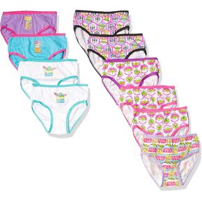 STAR WARS Girls' Baby Yoda Mandalorian 100% Cotton Underwear Multipacks Available in Sizes 4, 6, and 8