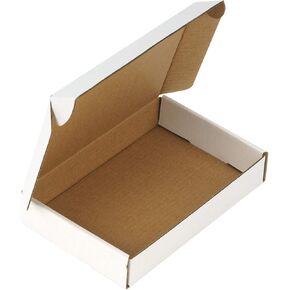 RUSPEPA Recyclable Corrugated Box Mailers - 6" x 4" x 1" - Cardboard Box Perfect for Shipping Small Mobile Phone Case - 50 Pack - Black