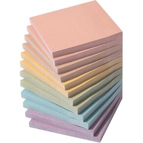Mr. Pen- Pastel Sticky Notes, 3'x3', 12 Pads, Aesthetic Self-Stick Note Pads, Bulk Sticky Notes