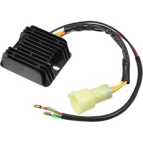 uxcell Metal ATV Voltage Regulator Rectifier with Wire Harness for Honda 300 Fourtrax TRX300 1993-2000 Replace No.31600HC5970/31600HM5630 5Wires 3Pins