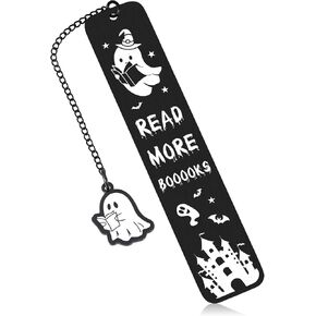 Boo Basket Stuffers for Women Men-Spooky Basket Stuffers for Adults Friends Horror Bookmarks for Her Him Halloween Themed Gifts for Girls Boys Book Marks for Reading Women Christmas Birthday Gifts