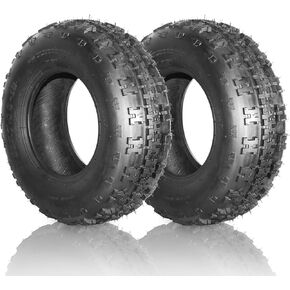 Motorhot Set of 2 ATV Tires 21x7-10 21x7x10 Mud Sand Snow Rock Tires UTV Knobby Sport Tires 21-7-10 4Ply