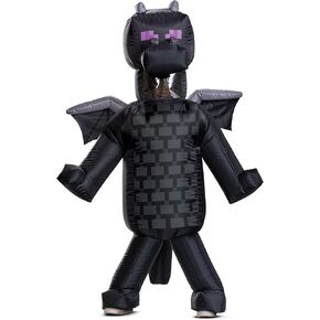 Disguise Ender Dragon Inflatable Kids Costume, Official Minecraft Ender Dragon Inflatable Halloween Costume, Child Size (Up to 7-8)