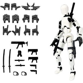 Pre-Assembed 3D Printed 5.54'' Stick 13 Action Figure, Multi-Jointed Tian13, Articulated T13 Desktop Decoration,12 in 1 Accessories, Best Birthday Festival Gift in Saudi Arabia
