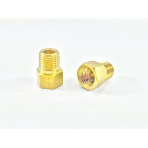 The Stop Shop Brake Line Adapter for 5/16" Tube, (Female) Inverted Flare, 1/2-20 to (Male) 1/8" Pipe (Pack of 2)