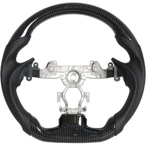 D-shaped Steering Wheel, Hydro-Dip Carbon Fiber Steering Wheel Fit For Infiniti G37 G37X 2007-2013
