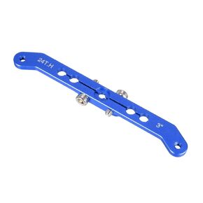 uxcell Aluminum Servo Arms Double Arm 24T M3 Thread Blue, for 3 Inch