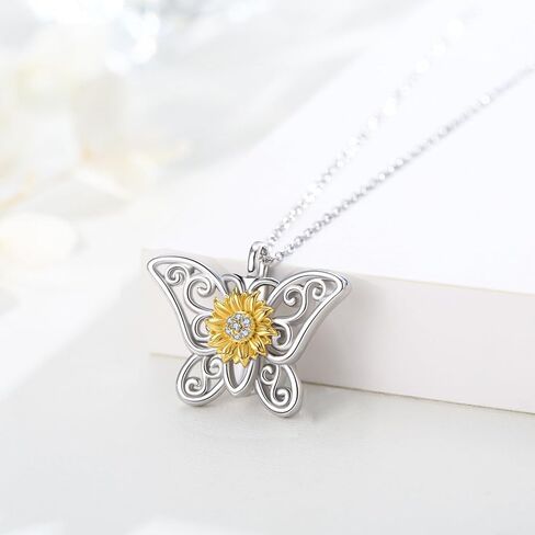 Butterfly Urn Necklace for Women 925 Sterling Silver Ashes Jewelry Keepsake Pendant Memorial Locket Ash Holder for Women in Saudi Arabia