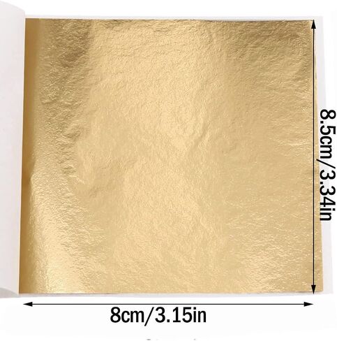 600pcs Gold Leaf Sheets, BetterJonny 12 Colors Imitation Gold Foils Sheets 3.15 * 3.35 Inches Metallic Leaf Paper for DIY Art Decoration, Nails, Furniture in Saudi Arabia