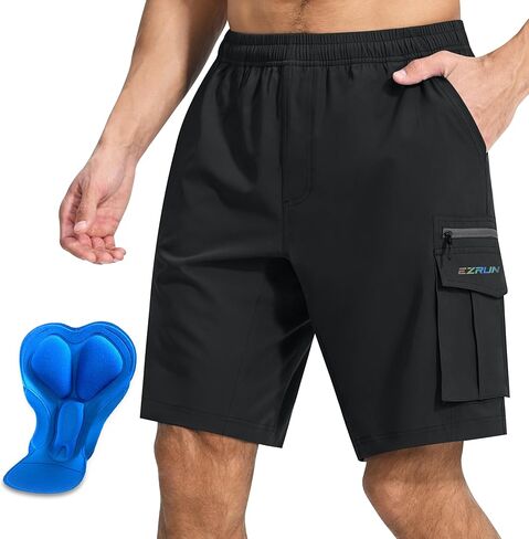 شورت رجالي لركوب الدراجات الجبلية 3D مبطن لركوب الدراجات، سريع الجفاف، خفيف الوزن، شورت MTB لركوب الدراجات in Kuwait