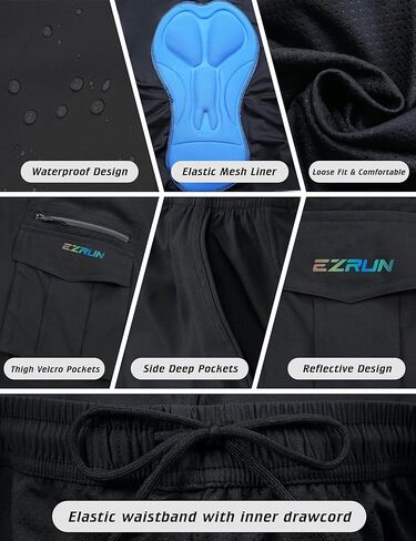 شورت رجالي لركوب الدراجات الجبلية 3D مبطن لركوب الدراجات، سريع الجفاف، خفيف الوزن، شورت MTB لركوب الدراجات in Kuwait