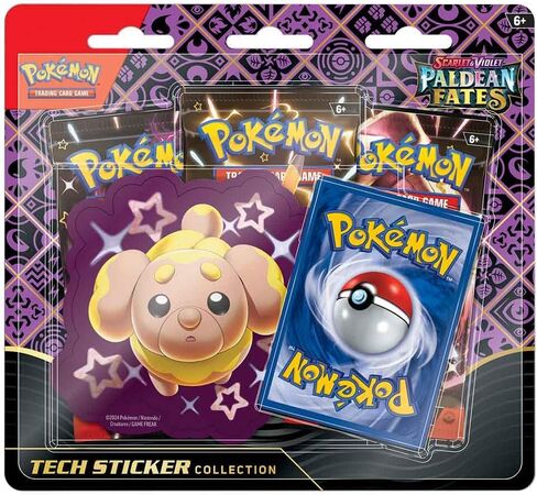 مجموعة ملصقات Pokemon Scarlet & Violet Paldean Fates Tech | فيدو لامعة in Saudi Arabia