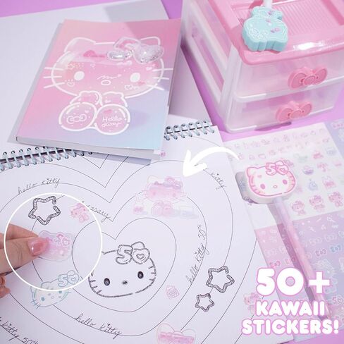 Hello Kitty 50th Anniversary Mini Collectible Stationery Set in Saudi Arabia