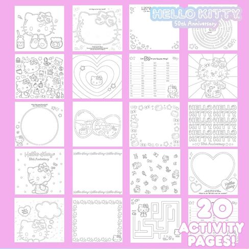 Hello Kitty 50th Anniversary Mini Collectible Stationery Set in Saudi Arabia