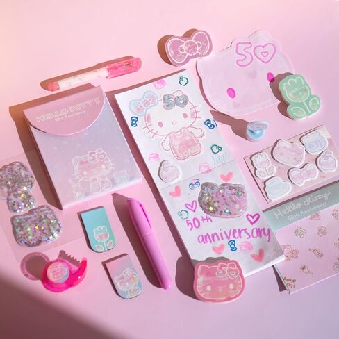 Hello Kitty 50th Anniversary Mini Collectible Stationery Set in Saudi Arabia