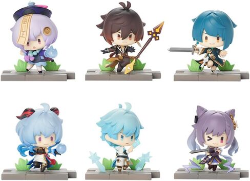 GENSHIN IMPACT Battlefield Valor Themed Series Blind Box - Liyue (All 6 Styles in a Set, with no duplicates) in Kuwait