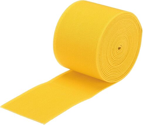 MECCANIXITY Elastic Bands for Sewing Double Side 2 inch 3 Yard Yellow Elastic Band Knit High Elasticity for Wigs, Waistband, Pants in Saudi Arabia