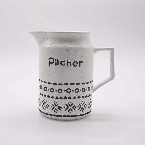 Vintage Ceramic Pitcher Vase (White) in Saudi Arabia