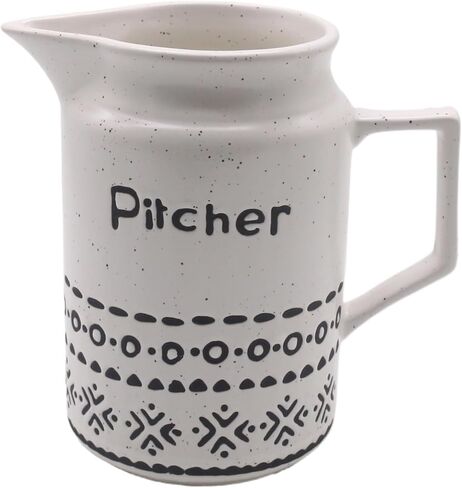 Vintage Ceramic Pitcher Vase (White) in Saudi Arabia