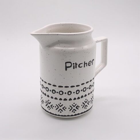 Vintage Ceramic Pitcher Vase (White) in Saudi Arabia