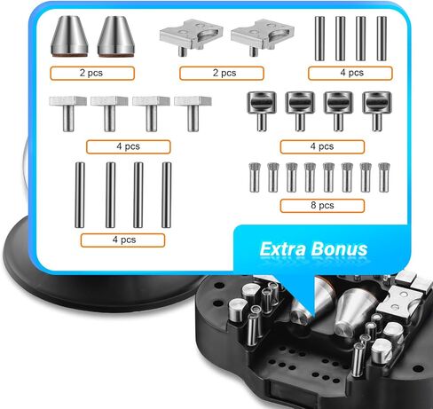 DZQ Ball Vise 3" Engraving Setting Tool 360°Rotation Professional Ball Vise 36PCS Attachment Jewelry Engraving Block Tools Standard Block (Black) in Saudi Arabia