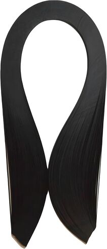 Quilling Paper 3mm 5mm 7mm 10mm Black Quilling Strips Black Paper Strips for Crafts Classroom Lucky Star Paper Filigree 120pcs/Bag 54cm Length (3mm-1/8inch) in Saudi Arabia