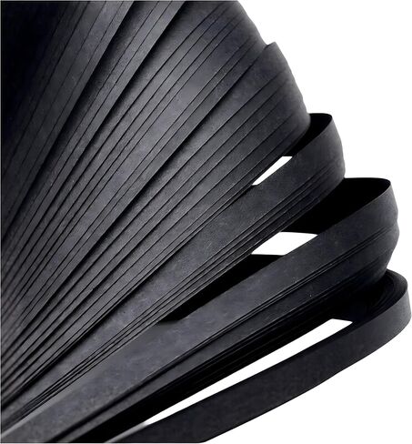 Quilling Paper 3mm 5mm 7mm 10mm Black Quilling Strips Black Paper Strips for Crafts Classroom Lucky Star Paper Filigree 120pcs/Bag 54cm Length (3mm-1/8inch) in Saudi Arabia