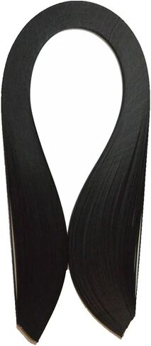Quilling Paper 3mm 5mm 7mm 10mm Black Quilling Strips Black Paper Strips for Crafts Classroom Lucky Star Paper Filigree 120pcs/Bag 54cm Length (3mm-1/8inch) in Saudi Arabia