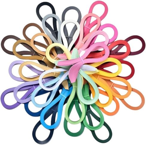 Quilling Paper 3mm 5mm 7mm 10mm Black Quilling Strips Black Paper Strips for Crafts Classroom Lucky Star Paper Filigree 120pcs/Bag 54cm Length (3mm-1/8inch) in Saudi Arabia