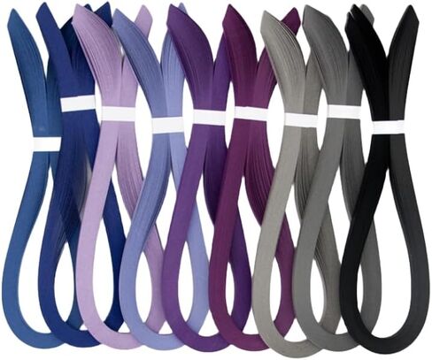 Quilling Paper 3mm 5mm 7mm 10mm Black Quilling Strips Black Paper Strips for Crafts Classroom Lucky Star Paper Filigree 120pcs/Bag 54cm Length (3mm-1/8inch) in Saudi Arabia